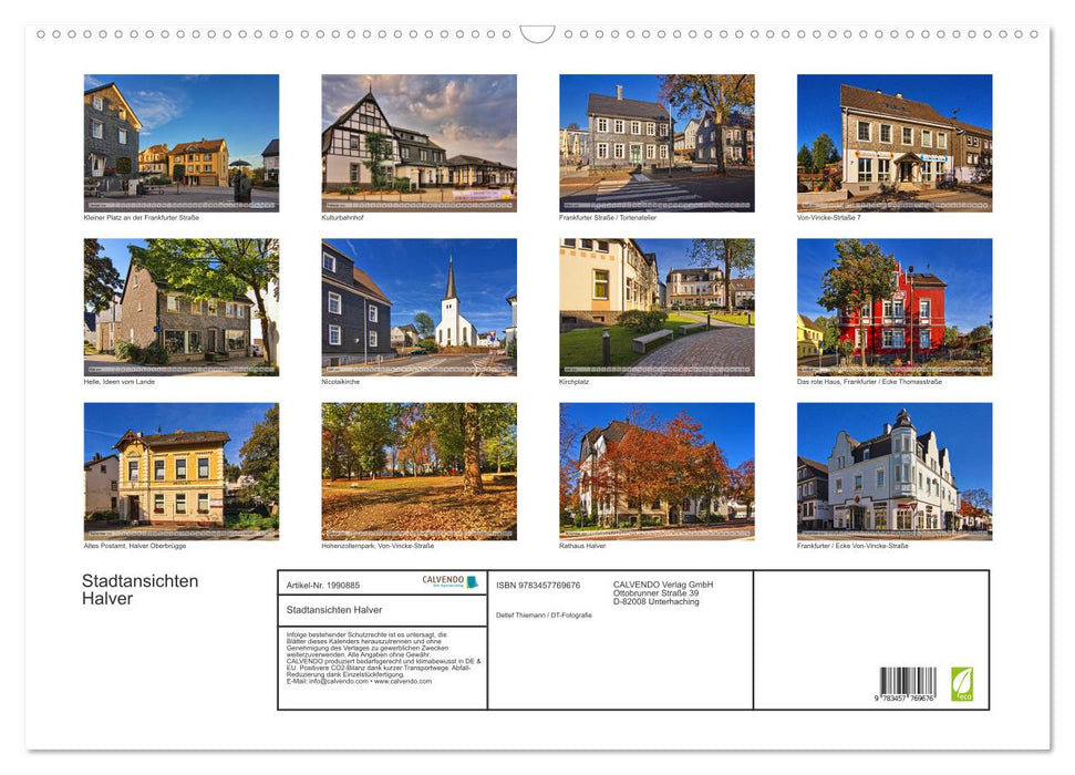 Stadtansichten Halver (CALVENDO Wandkalender 2026)