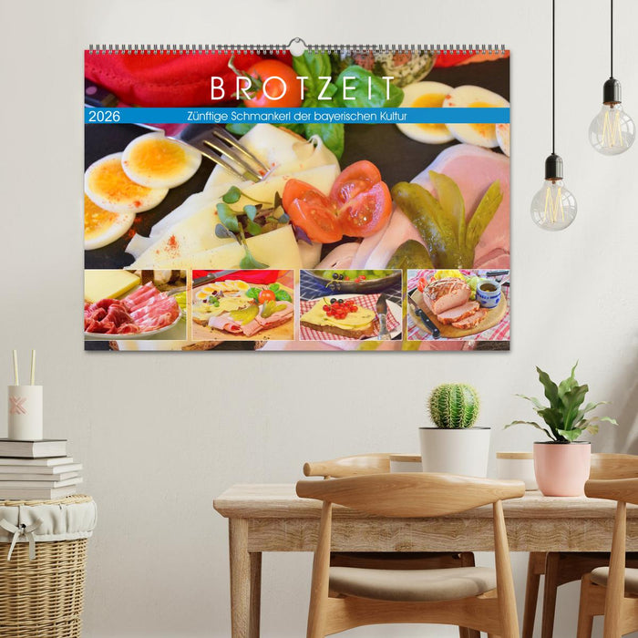 Brotzeit. Zünftige Schmankerl der bayerischen Kultur (CALVENDO Wandkalender 2026)