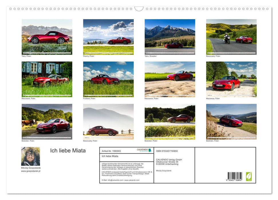 Ich liebe Miata (CALVENDO Wandkalender 2026)
