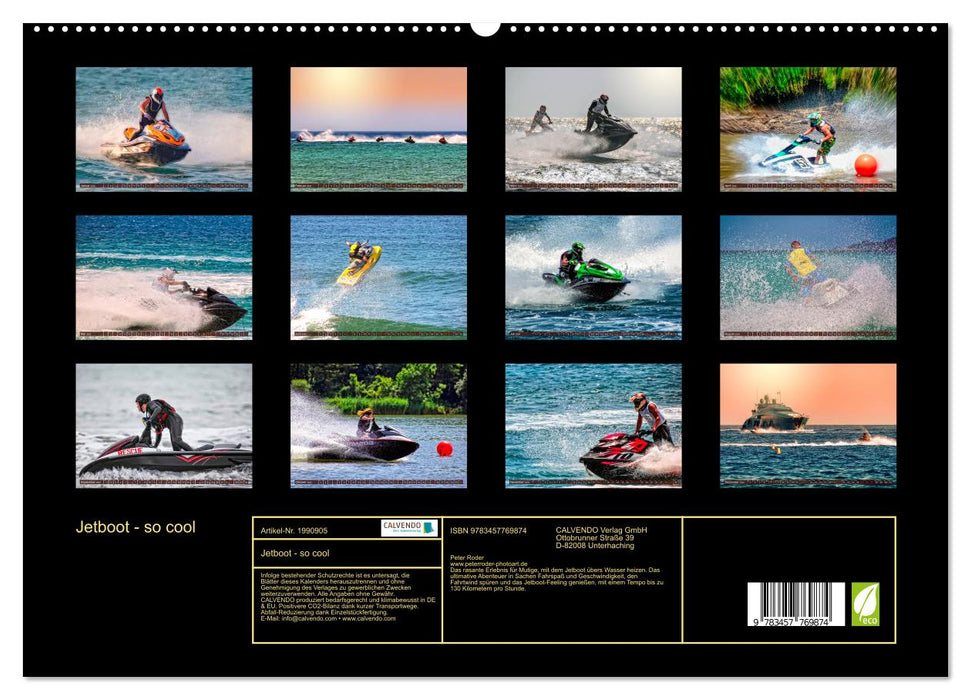 Jetboot - so cool (CALVENDO Premium Wandkalender 2026)