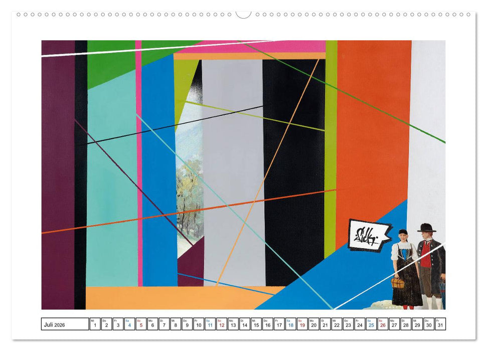 Graffiti trifft auf Fotografie (CALVENDO Premium Wandkalender 2026)