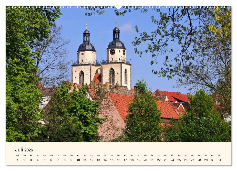 Lutherstadt Wittenberg - Stadt der Reformation (CALVENDO Premium Wandkalender 2026)