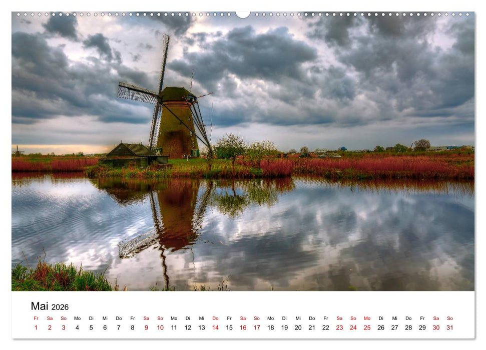 Märchenhafte Windmühlen (CALVENDO Premium Wandkalender 2026)