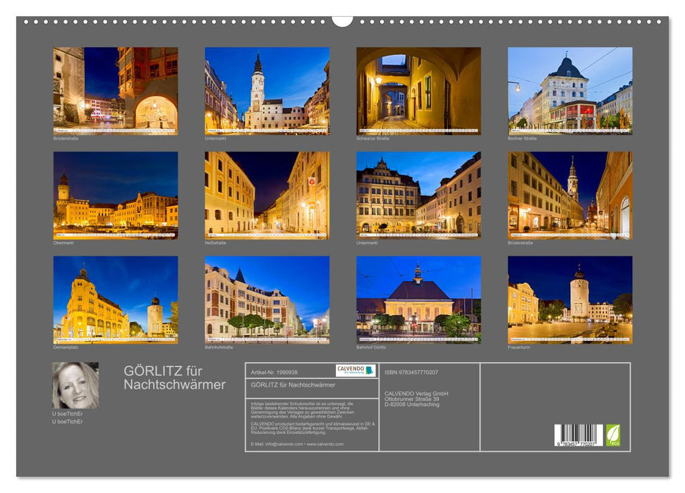 GÖRLITZ für Nachtschwärmer (CALVENDO Wandkalender 2026)