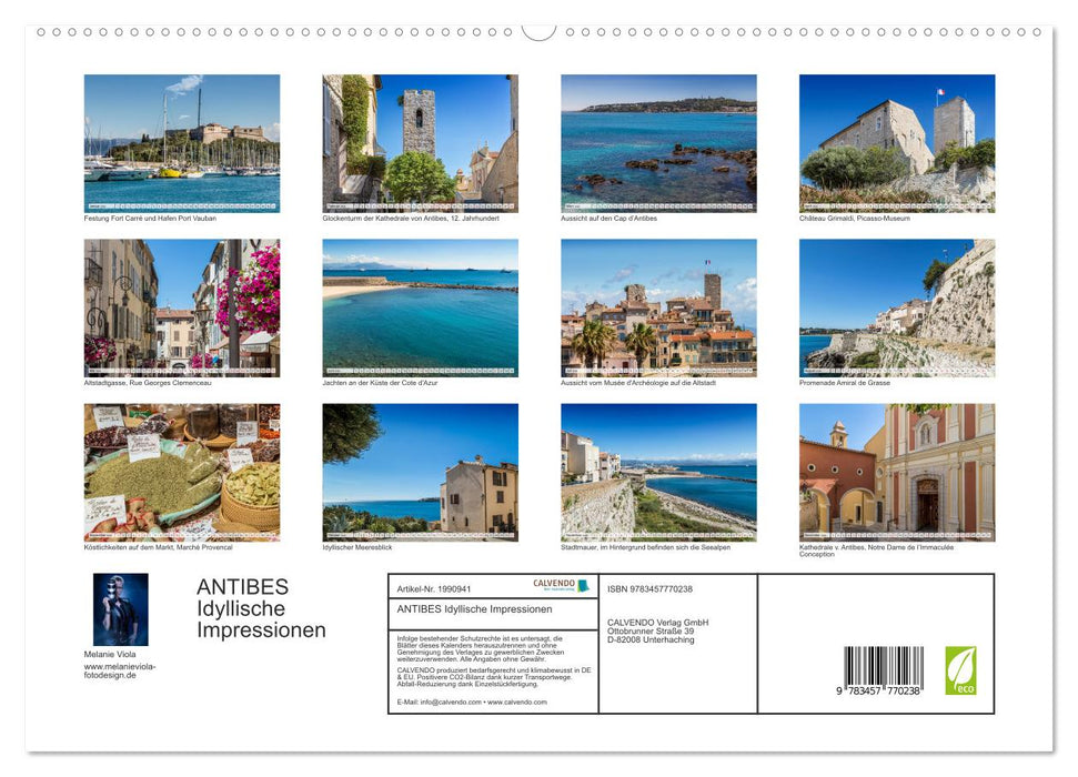 ANTIBES Idyllische Impressionen (CALVENDO Premium Wandkalender 2026)
