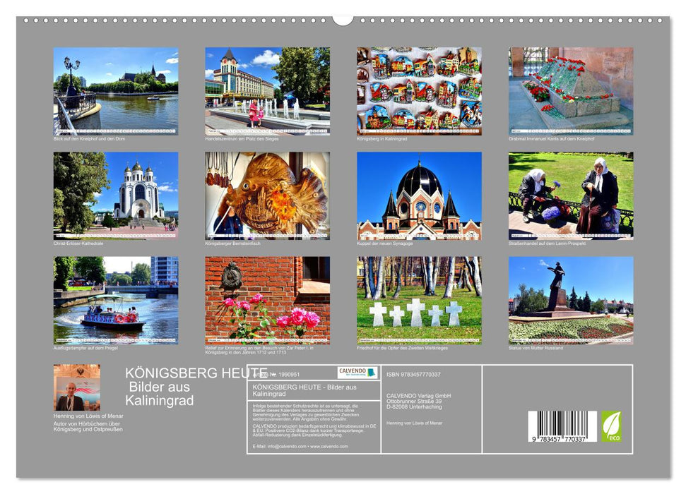 KÖNIGSBERG HEUTE - Bilder aus Kaliningrad (CALVENDO Premium Wandkalender 2026)