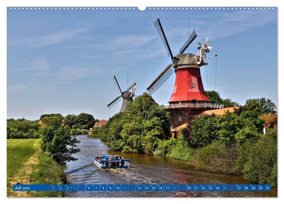 Die Krummhörn Gemeinde in Ostfriesland (CALVENDO Premium Wandkalender 2026)