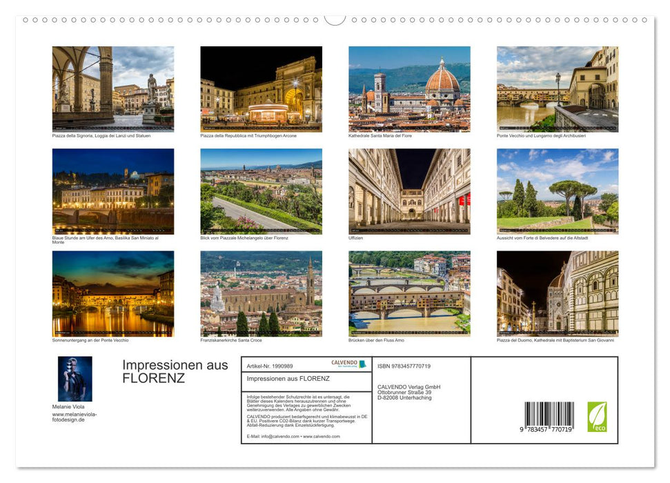 Impressionen aus FLORENZ (CALVENDO Premium Wandkalender 2026)