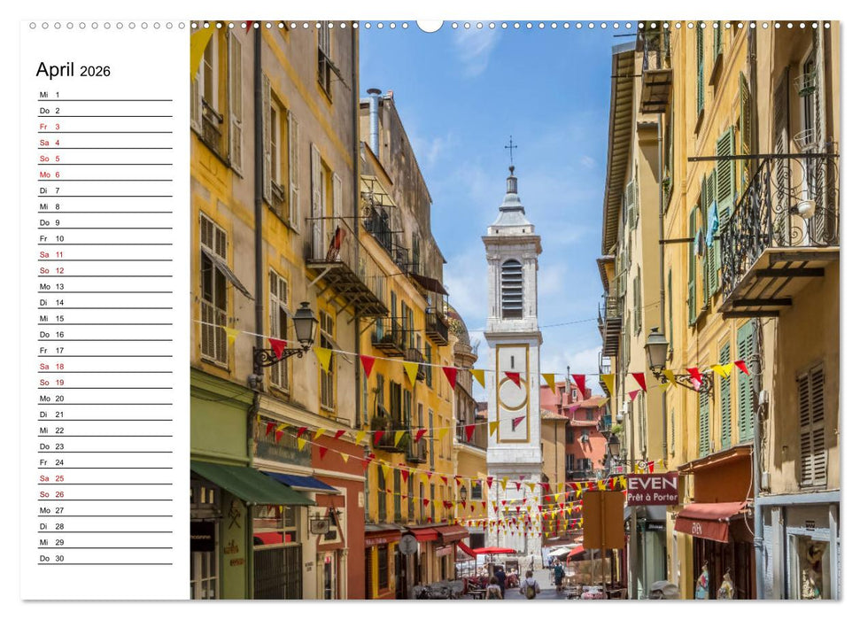 NIZZA Idyllische Impressionen (CALVENDO Premium Wandkalender 2026)