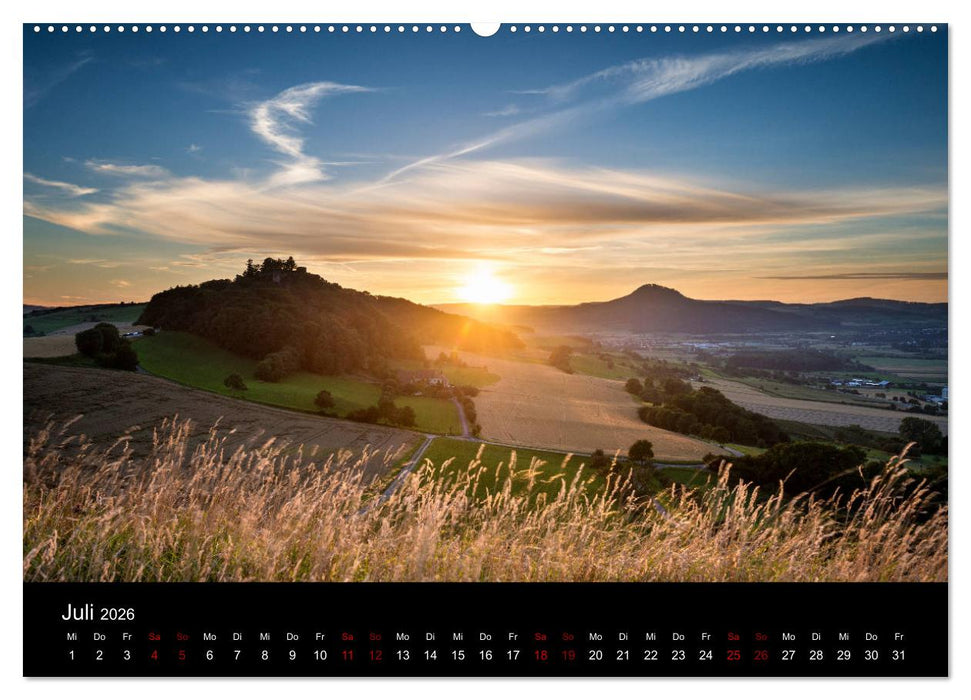 Der Hegau - Wanderparadies am westlichen Bodensee (CALVENDO Premium Wandkalender 2026)