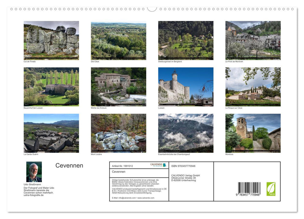 Cevennen (CALVENDO Premium Wandkalender 2026)