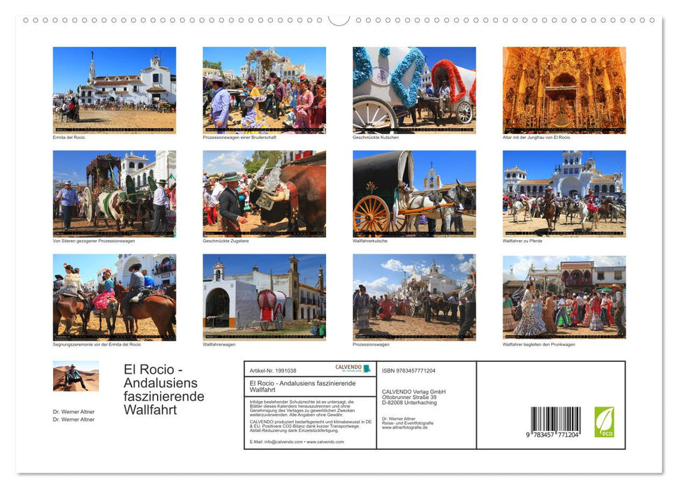 El Rocio - Andalusiens faszinierende Wallfahrt (CALVENDO Premium Wandkalender 2026)