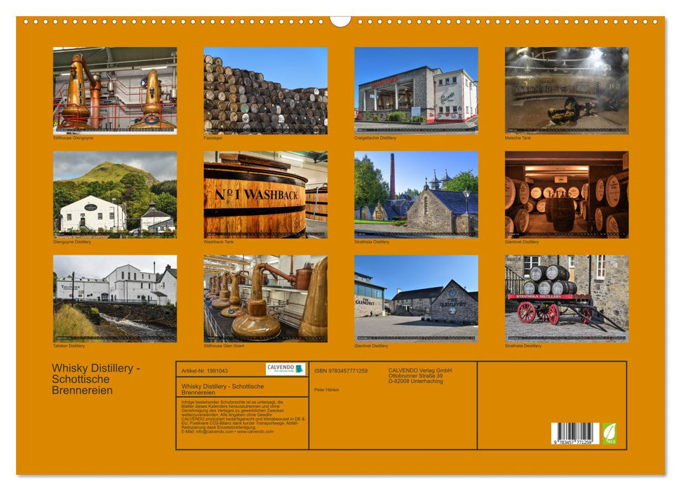Whisky Distillery - Schottische Brennereien (CALVENDO Wandkalender 2026)