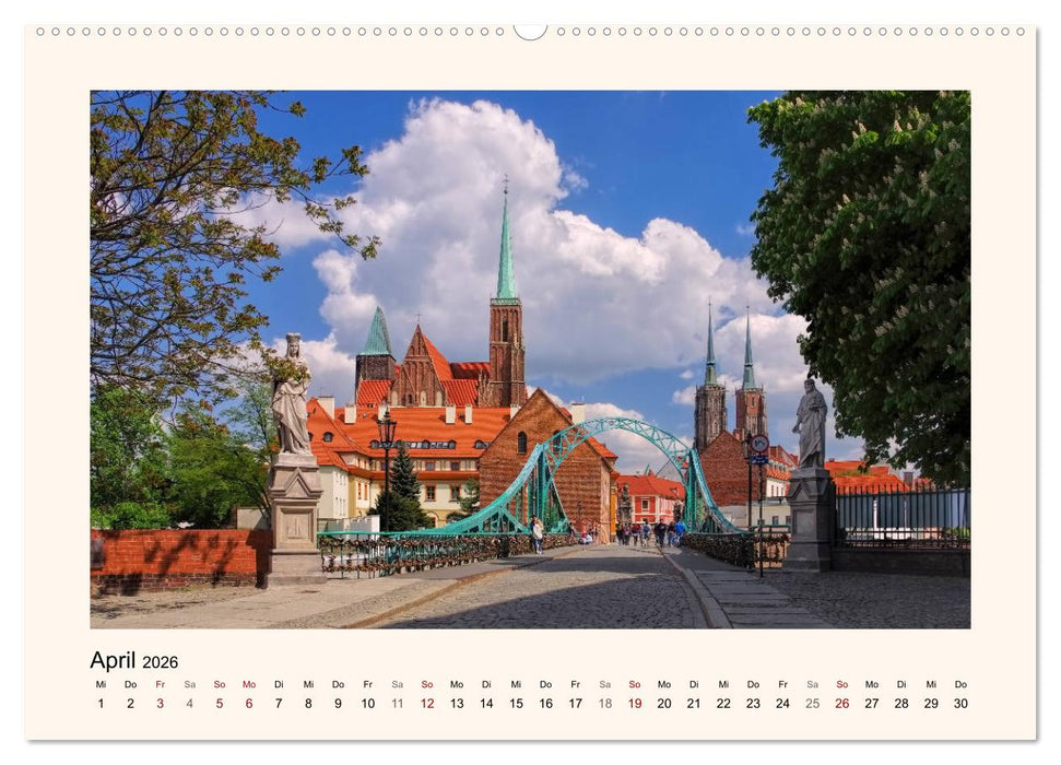 Breslau - Schlesiens Herz an der Oder (CALVENDO Wandkalender 2026)