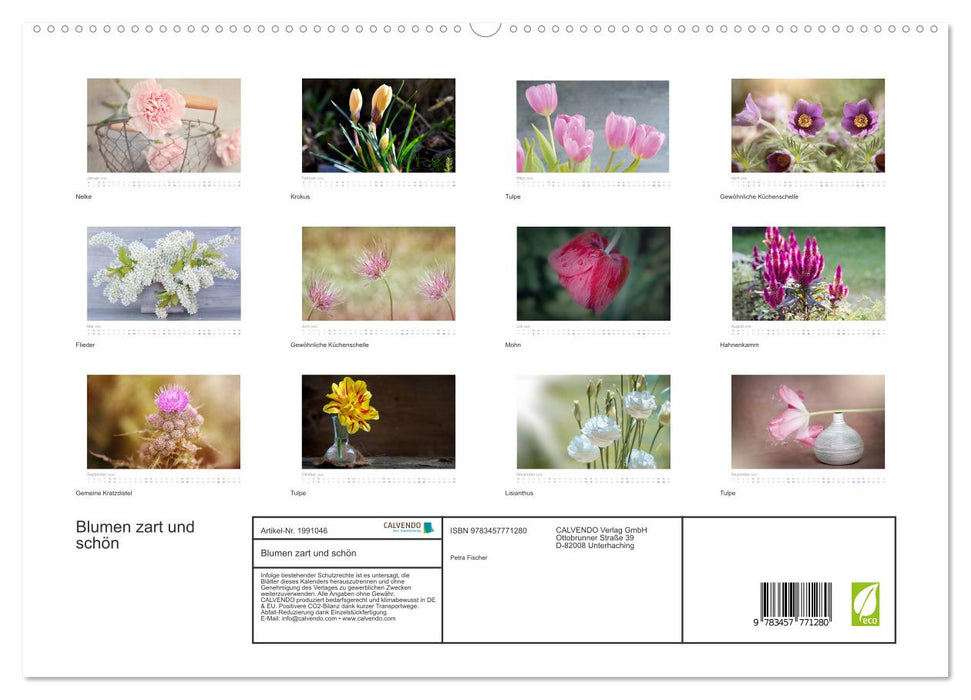 Blumen zart und schön (CALVENDO Premium Wandkalender 2026)