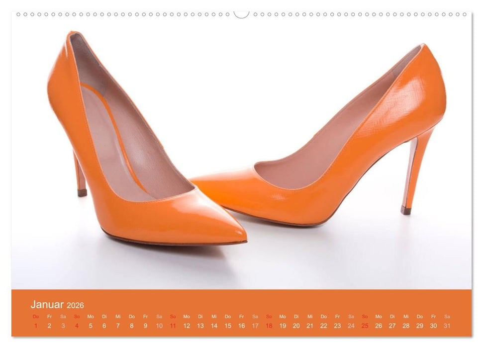 Farbenfrohe High Heels (CALVENDO Premium Wandkalender 2026)