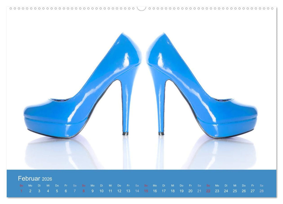 Farbenfrohe High Heels (CALVENDO Premium Wandkalender 2026)