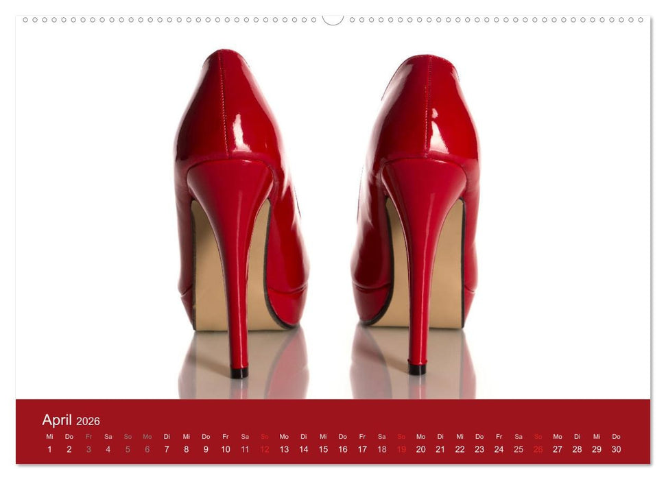 Farbenfrohe High Heels (CALVENDO Premium Wandkalender 2026)