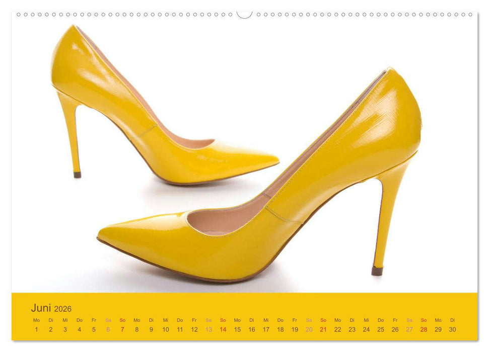 Farbenfrohe High Heels (CALVENDO Premium Wandkalender 2026)