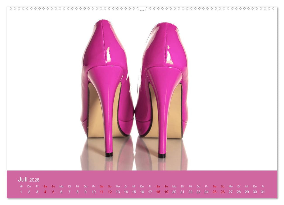 Farbenfrohe High Heels (CALVENDO Premium Wandkalender 2026)