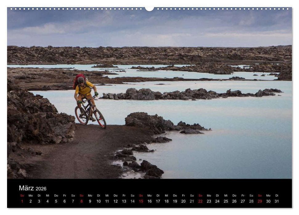 Bike Abenteuer Island (CALVENDO Premium Wandkalender 2026)