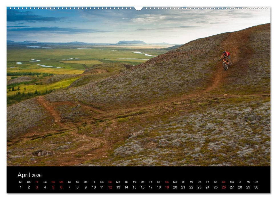 Bike Abenteuer Island (CALVENDO Premium Wandkalender 2026)