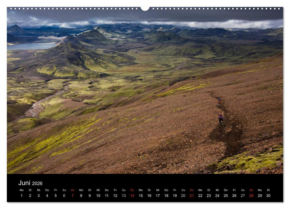 Bike Abenteuer Island (CALVENDO Premium Wandkalender 2026)