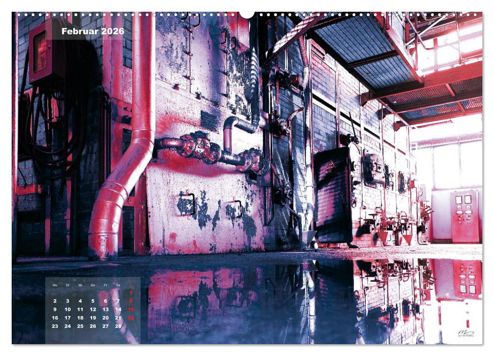 AUSSER BETRIEB - Industriekultur mit PopArt-Einflüssen (CALVENDO Premium Wandkalender 2026)