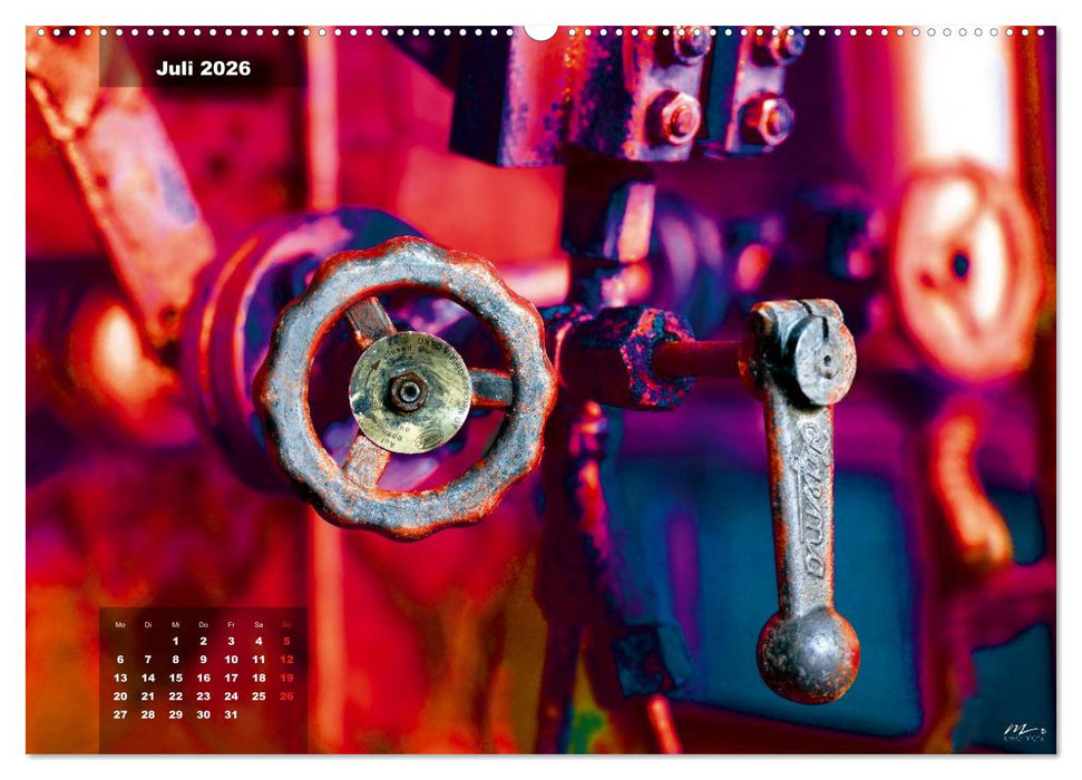 AUSSER BETRIEB - Industriekultur mit PopArt-Einflüssen (CALVENDO Premium Wandkalender 2026)