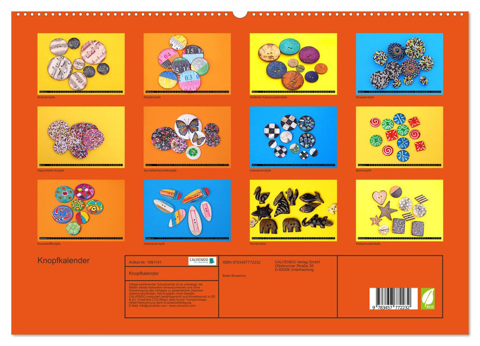 Knopfkalender (CALVENDO Premium Wandkalender 2026)