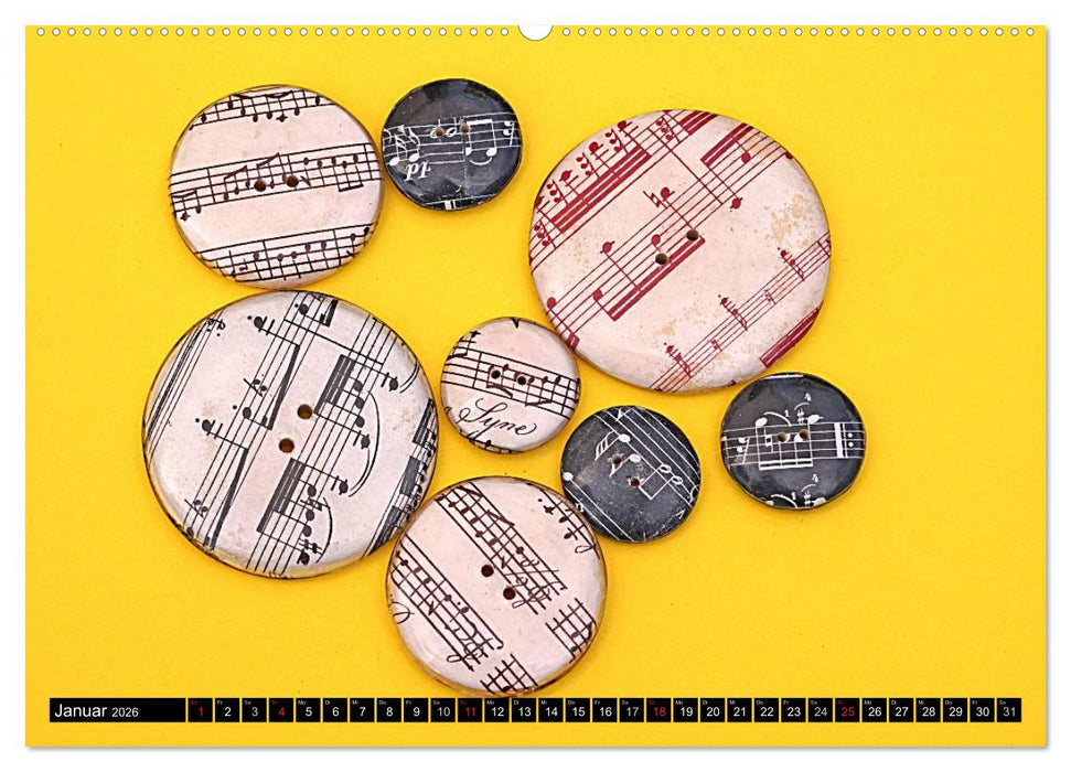 Knopfkalender (CALVENDO Premium Wandkalender 2026)