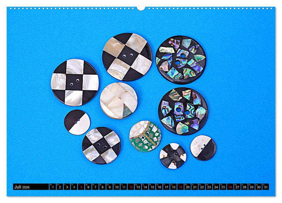 Knopfkalender (CALVENDO Premium Wandkalender 2026)