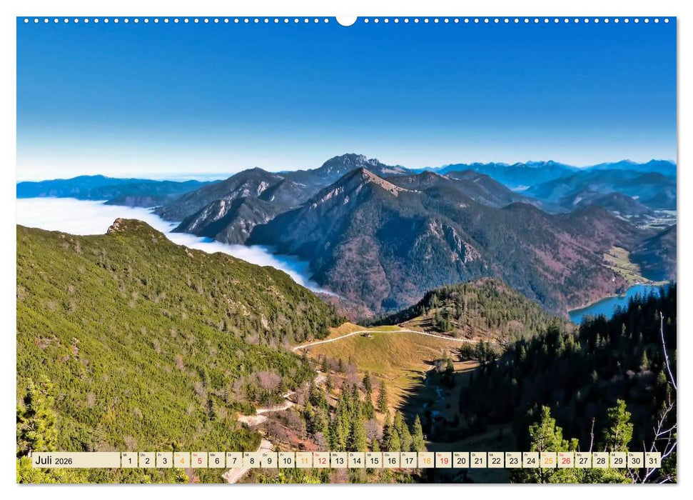 Deutsche Alpen, eine Reise von Lindau am Bodensee bis Berchtesgaden (CALVENDO Premium Wandkalender 2026)