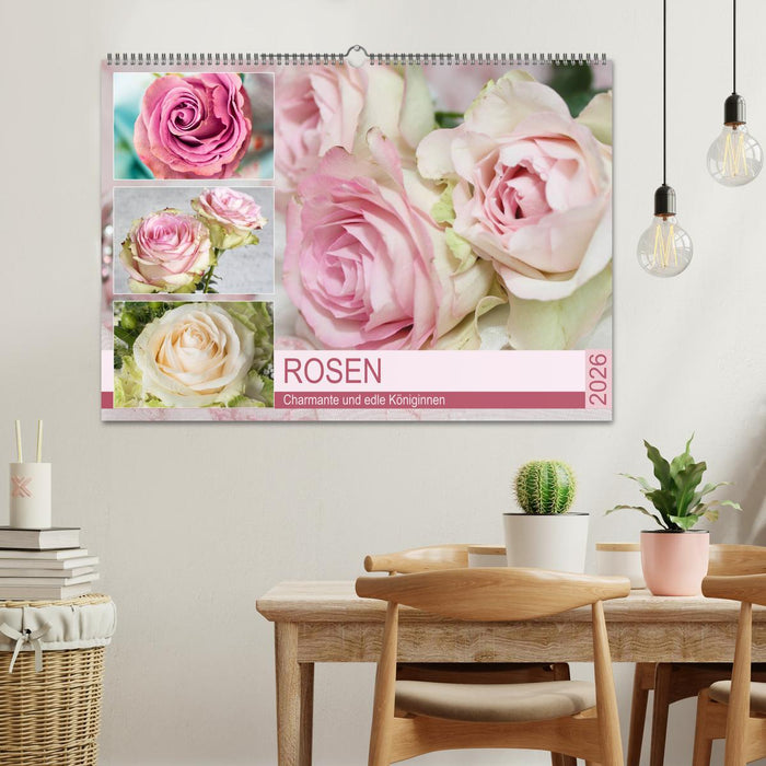Rosen. Charmante und edle Königinnen (CALVENDO Wandkalender 2026)