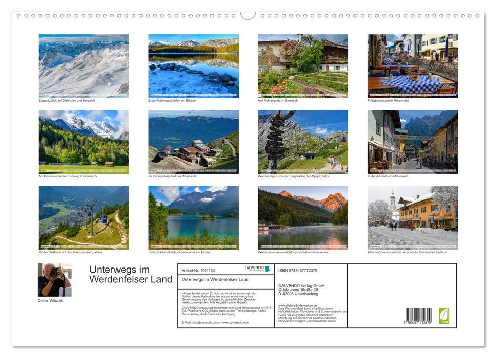 Unterwegs im Werdenfelser Land (CALVENDO Wandkalender 2026)