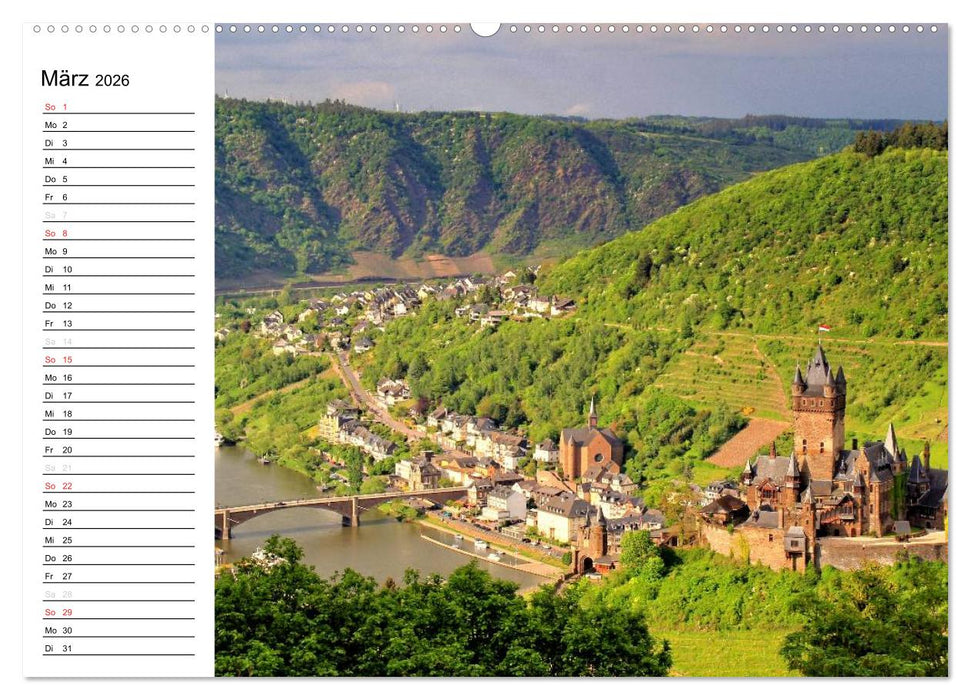 Der wunderschönen Mosel entlang – Von Koblenz bis Trier (CALVENDO Premium Wandkalender 2026)