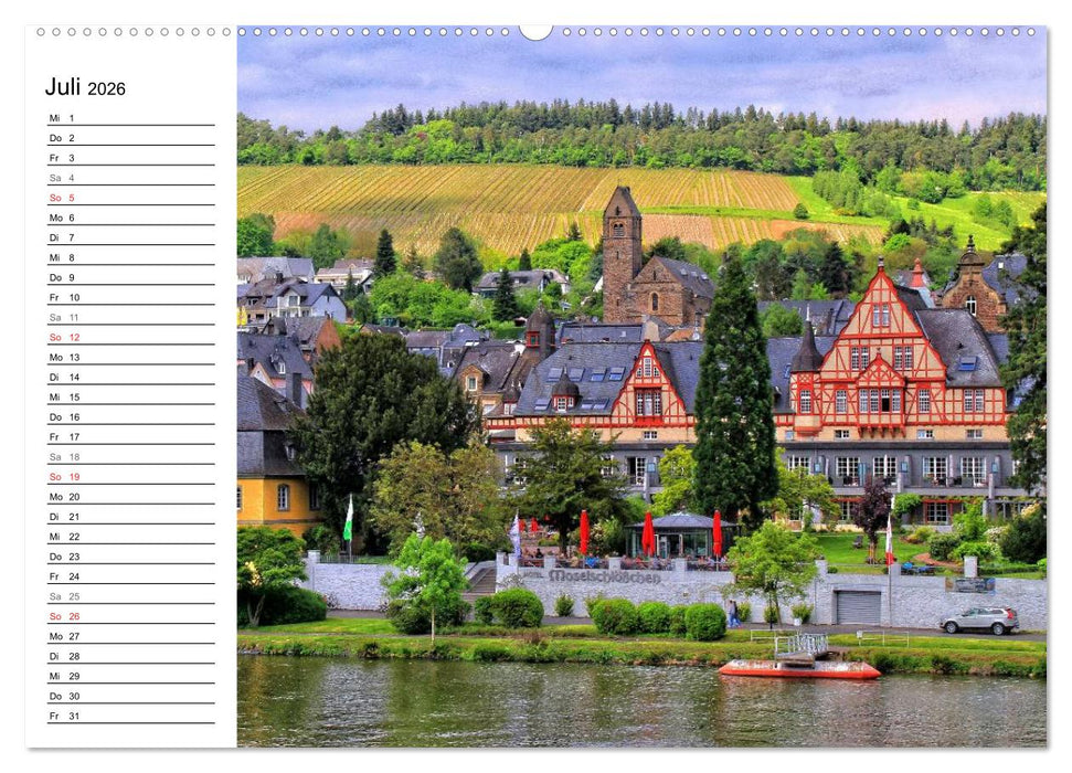 Der wunderschönen Mosel entlang – Von Koblenz bis Trier (CALVENDO Premium Wandkalender 2026)