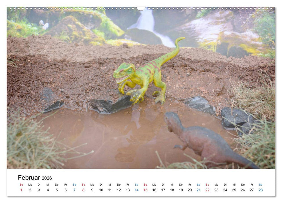 Faszination Urzeit - wenn Spielzeugdinos zum Leben erwachen (CALVENDO Wandkalender 2026)