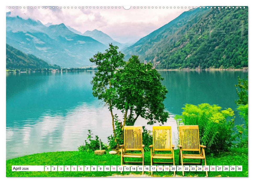 Rhätische Bahn - Fahrt durch die Bündner Alpen (CALVENDO Wandkalender 2026)