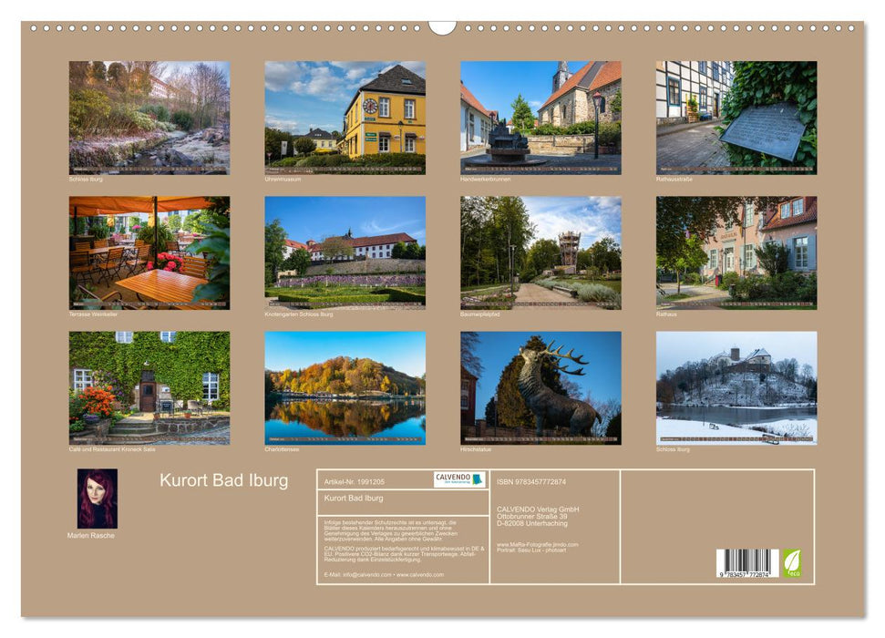 Kurort Bad Iburg (CALVENDO Wandkalender 2026)