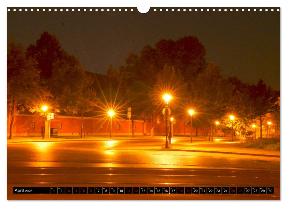 Potsdam zwischen Nacht und blauer Stunde (CALVENDO Wandkalender 2026)