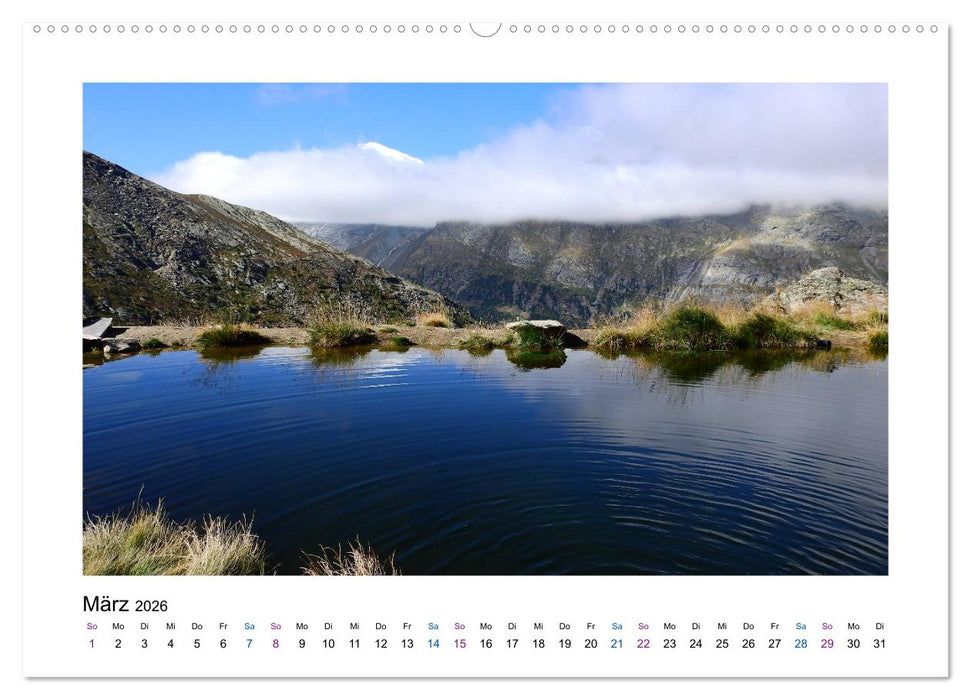 Perlen im Saastal Wallis Schweiz (CALVENDO Wandkalender 2026)