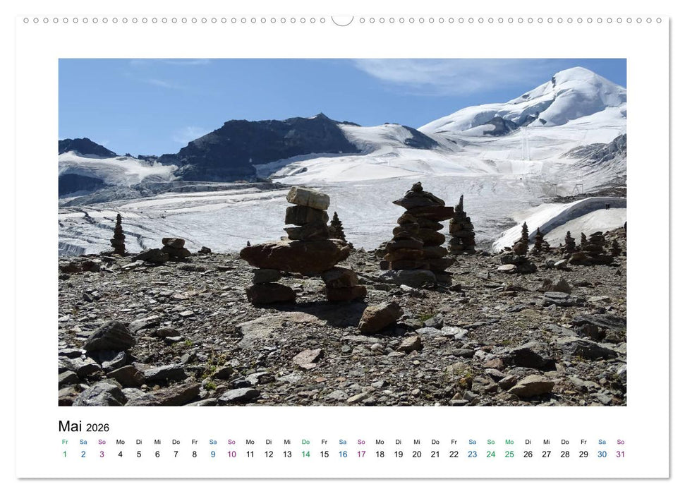 Perlen im Saastal Wallis Schweiz (CALVENDO Wandkalender 2026)