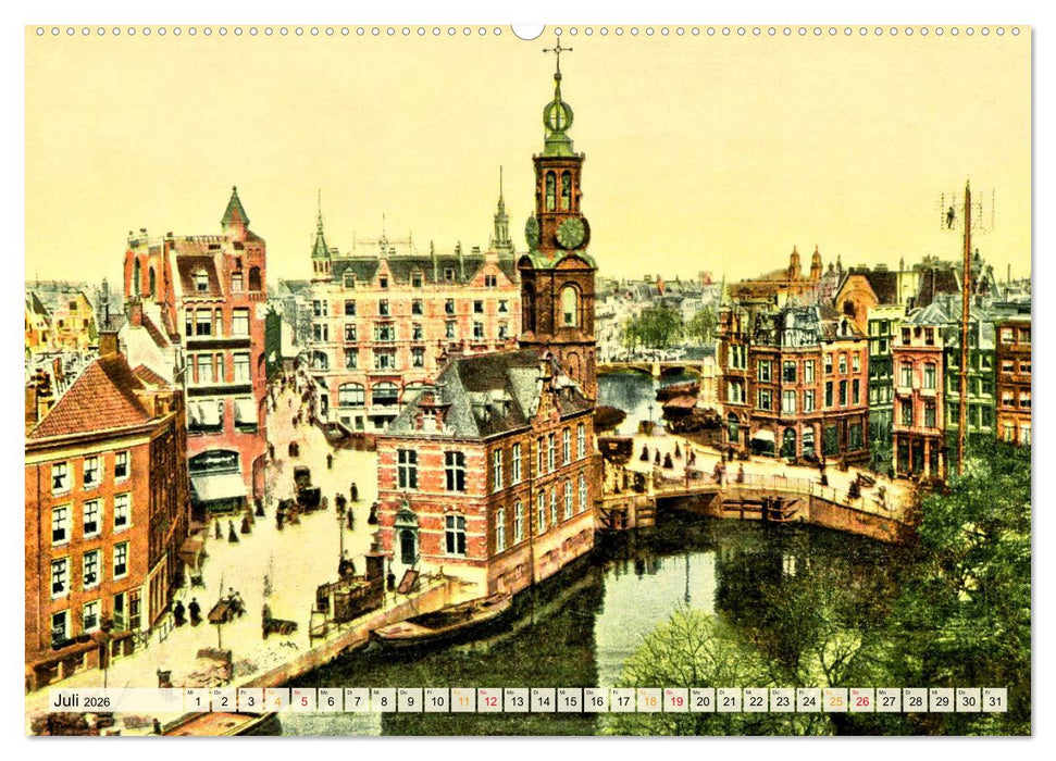 Amsterdam um 1900 (CALVENDO Premium Wandkalender 2026)