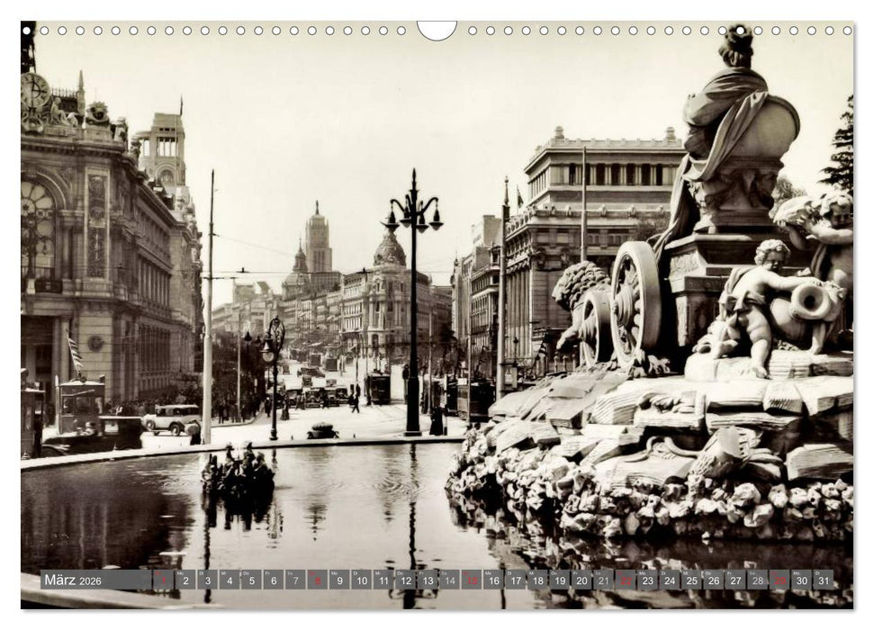Erinnerungen an das alte Madrid (CALVENDO Wandkalender 2026)