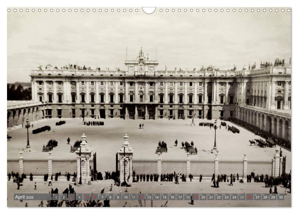 Erinnerungen an das alte Madrid (CALVENDO Wandkalender 2026)