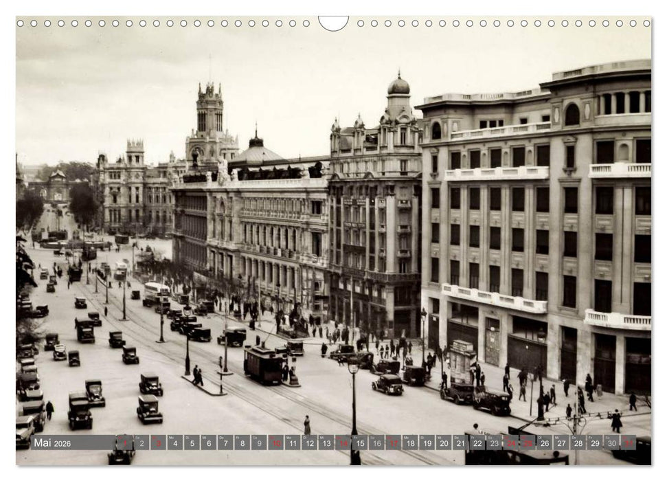 Erinnerungen an das alte Madrid (CALVENDO Wandkalender 2026)