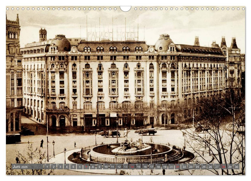 Erinnerungen an das alte Madrid (CALVENDO Wandkalender 2026)