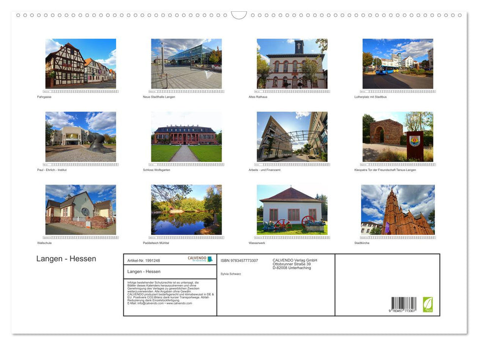 Langen - Hessen (CALVENDO Wandkalender 2026)