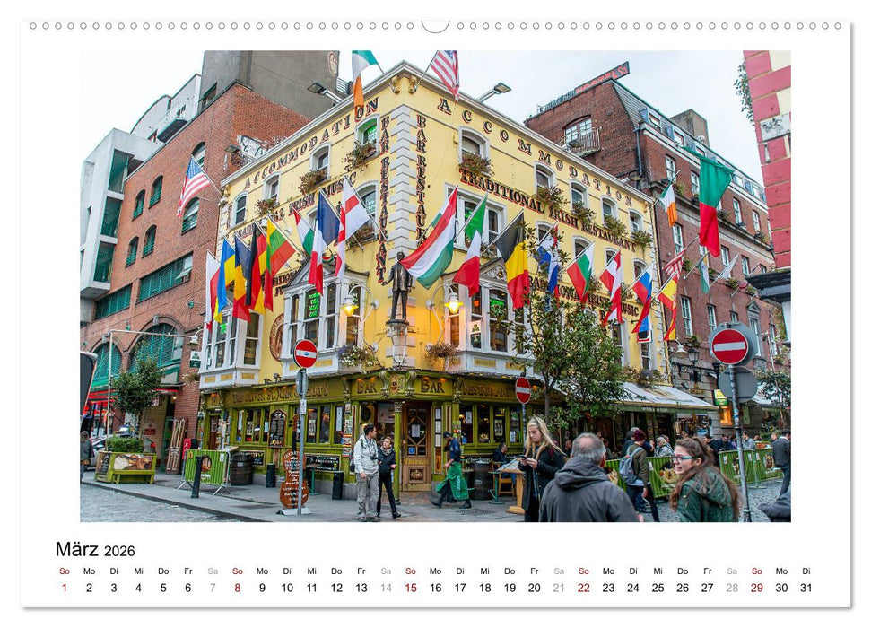 Dublin bunt, lebendig, spannend (CALVENDO Wandkalender 2026)